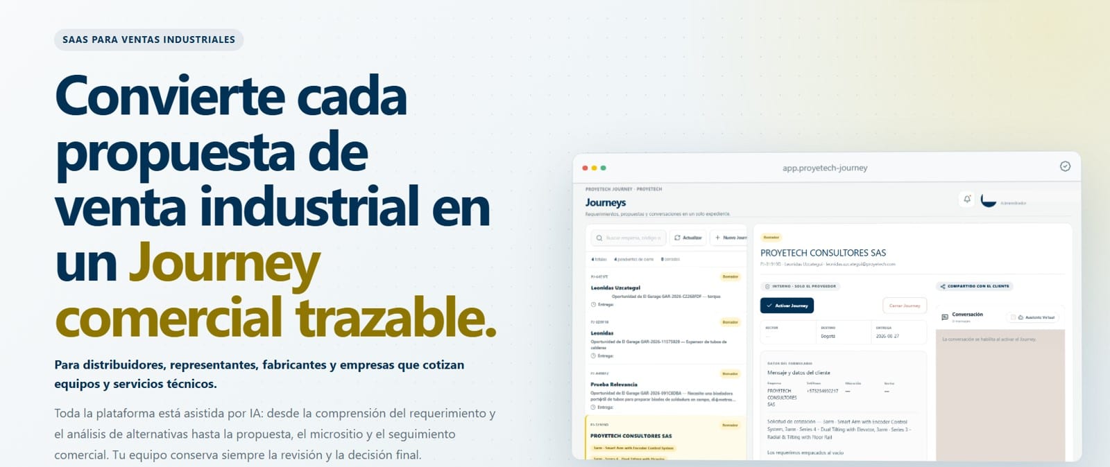 Proyetech Consultores SAS JOURNEY-B2B-001